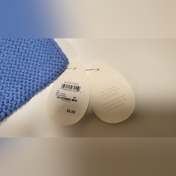 BNWT Nordstrom 100% Organic Cotton Cardigan with hood - 3 Months - Picture 3 of 3